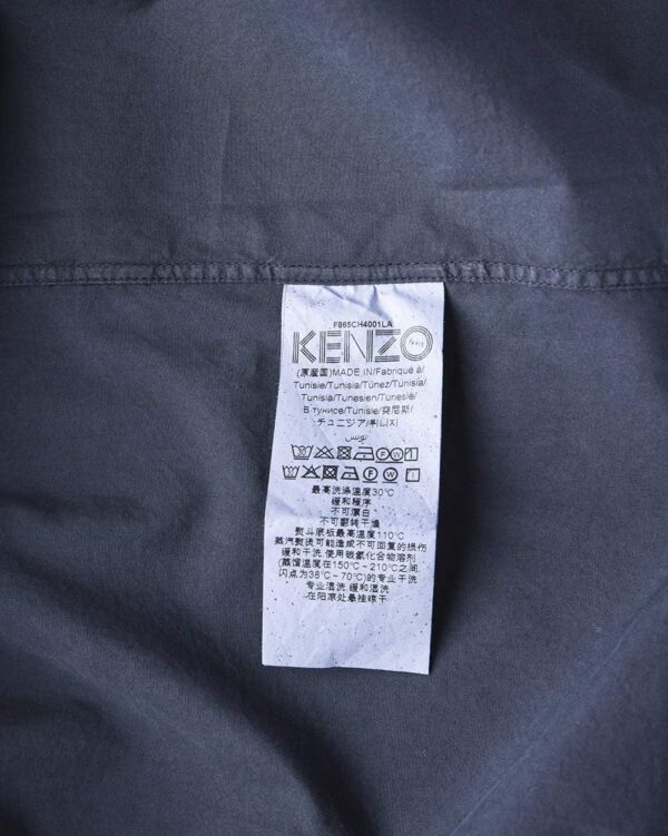 Camicia Kenzo Uomo Collo Button Down Manica Lunga Blu-8