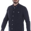 Camicia Kenzo Uomo Collo Button Down Manica Lunga Blu-2
