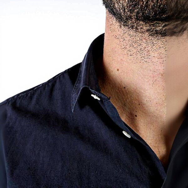 Camicia Kenzo Uomo Blu 100 Cotone Manica Lunga