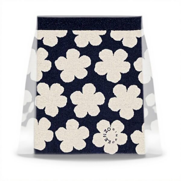 Kenzo Minigonna Donna Blu Cotone Lana Elastan