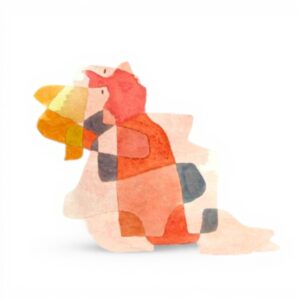 Poster Kenzo Okada Rosso Arancione Tela Decor Parete