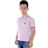 Kenzo Polo Uomo Tiger Rosa Scuro Manica Corta Taglia S