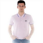 Kenzo Polo Uomo Tiger Rosa Scuro Manica Corta Taglia S