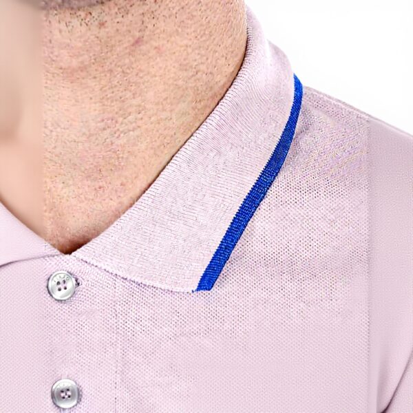 Kenzo Polo Uomo Tiger Rosa Scuro Manica Corta Taglia S