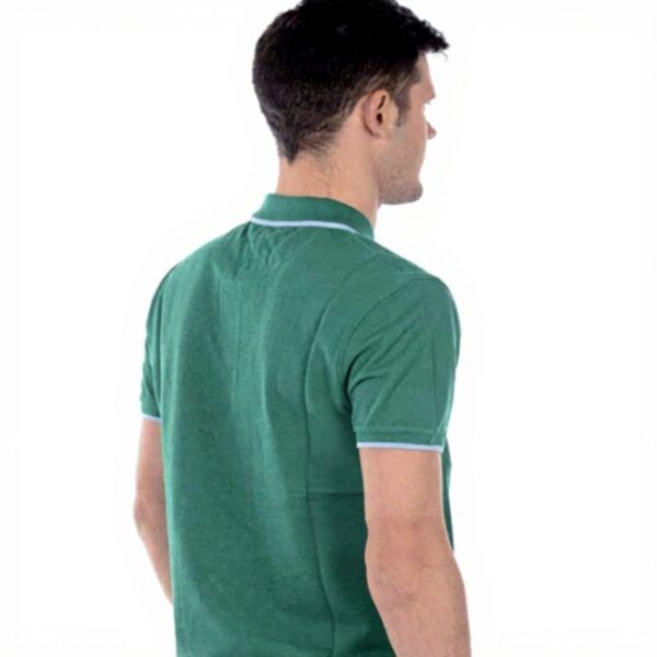 Kenzo Polo Uomo Tiger Verde Celeste Manica Corta