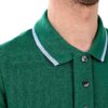 Kenzo Polo Uomo Tiger Verde Celeste Manica Corta