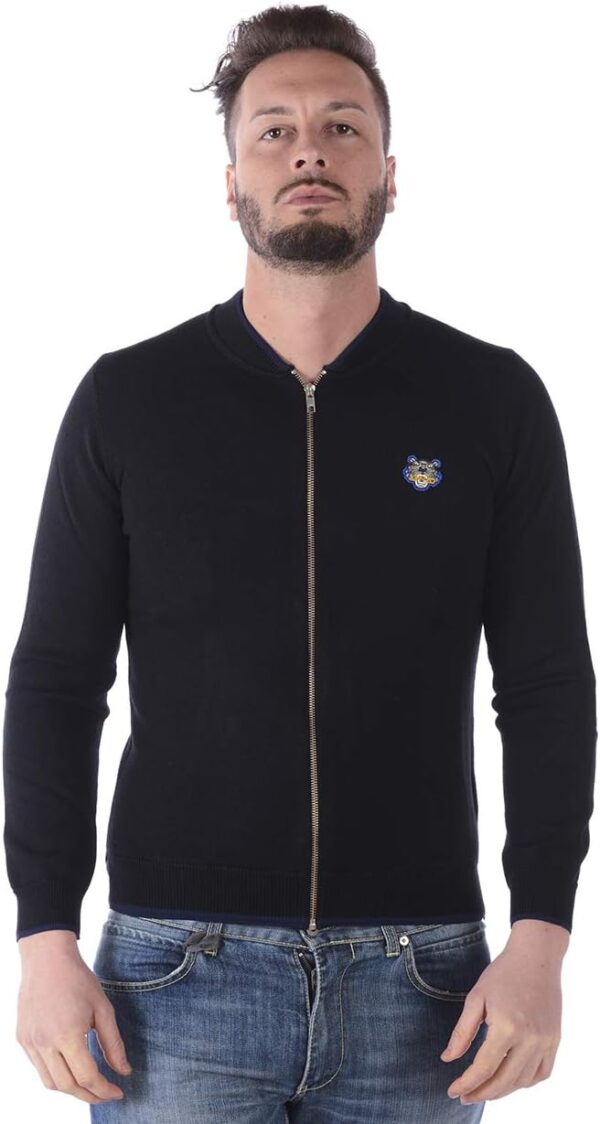 Maglione Kenzo Uomo Nero Tiger Jumper Manica Lunga XL-0