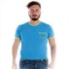 T-shirt Kenzo Uomo Tigre Tasca Azzurro Taglia S