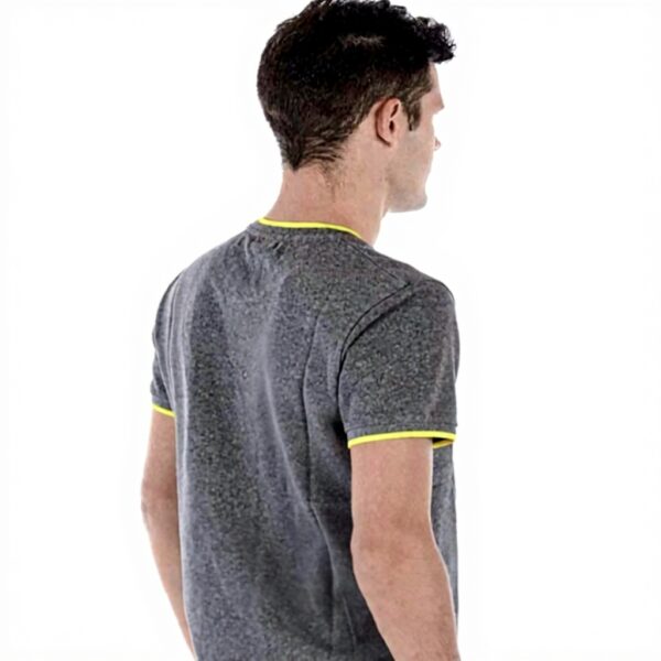 T-shirt Kenzo Uomo Grigio Scuro Tigre Tasca Mezza Manica