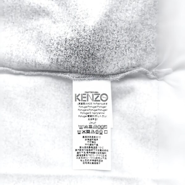 T-shirt Kenzo Uomo Grigio Scuro Tigre Tasca Mezza Manica