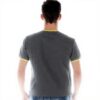 T-shirt Kenzo Uomo Grigio Scuro Tigre Tasca Mezza Manica