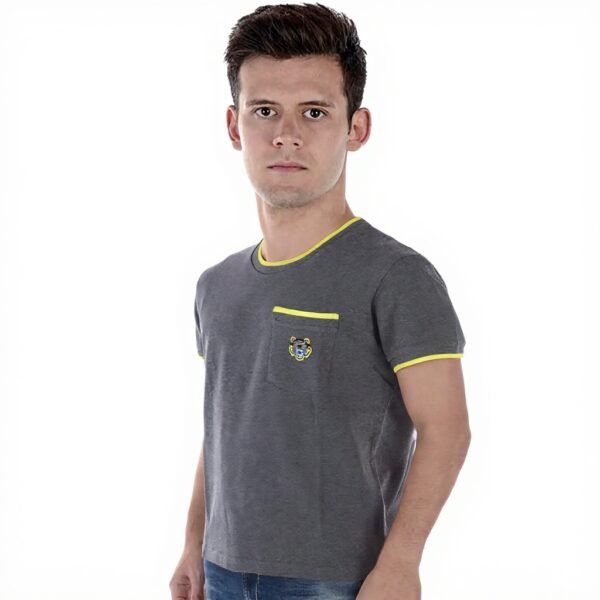 T-shirt Kenzo Uomo Grigio Scuro Tigre Tasca XXL