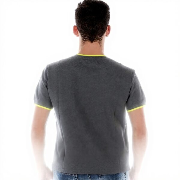 T-shirt Kenzo Uomo Grigio Scuro Tigre Tasca XXL