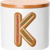 Vaso ceramica bambù Kenza Lettera Alfabeto Nome Natale-1