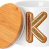 Vaso ceramica bambù Kenza Lettera Alfabeto Nome Natale-0