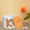 Vaso ceramica bambù Kenza Lettera Alfabeto Nome Natale-3