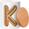 Vaso ceramica bambù Kenza Lettera Alfabeto Nome Natale-1