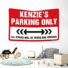 Arazzo Vintage Decor Kenzie Parking Only Tappezzeria