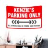 Arazzo Vintage Decor Kenzie Parking Only Tappezzeria