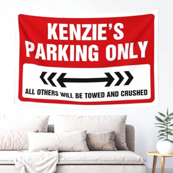 Arazzo Vintage Decor Kenzie Parking Only Tappezzeria