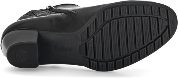 Stivaletti Chelsea Nero Vernice Larga Donna Comfort-6