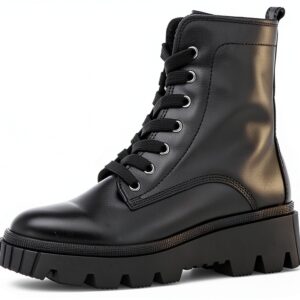 Stivaletti Gabor pelle nero stivali donna tacco blocco-0