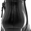 Stivaletti Chelsea Nero Vernice Larga Donna Comfort-2