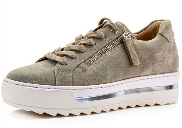 Gabor Sneaker Donna Pelle Grezza Scarpe Basse Casual Pino 42-0