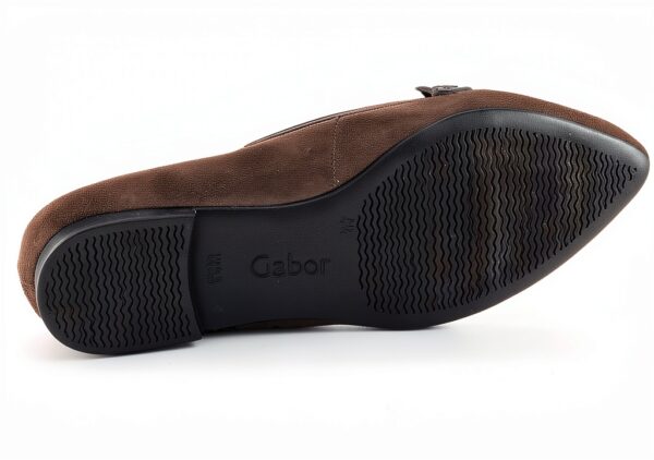 Gabor Ballerine Donna Pelle Liscia Tacco Piatto Nero Terra-6