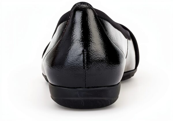 Ballerine donna pelle nero comode slip on casual-2