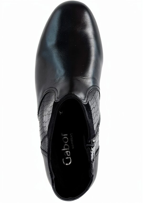 Stivaletti Gabor Nero Vernice Tacco a Blocco Larga-8