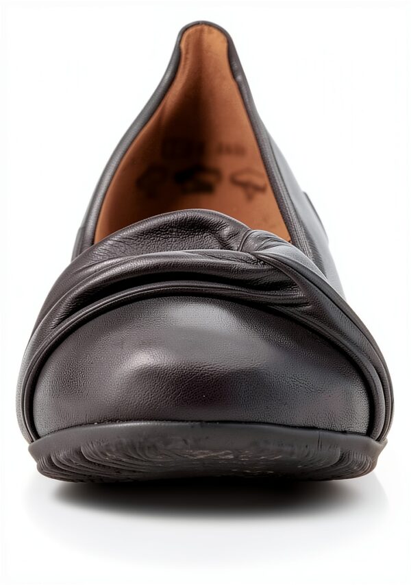 Ballerine donna pelle nero classico elegante comode-4