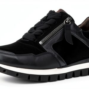 Gabor Sneaker Donna Pelle Larga Nero Scarpe Sportive-0
