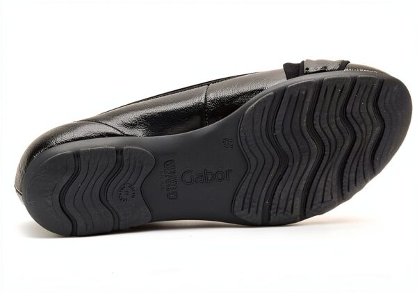 Ballerine donna pelle nero comode slip on casual-6