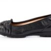 Ballerine donna pelle nero classico elegante comode-1