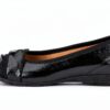 Ballerine donna pelle nero comode slip on casual-1