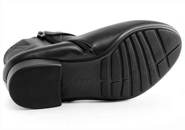 Stivaletti Gabor Nero Vernice Tacco a Blocco Larga-6