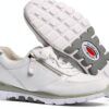 Sneaker Nike Bianco Argento Pelle Suola Leggera Scarpe-7