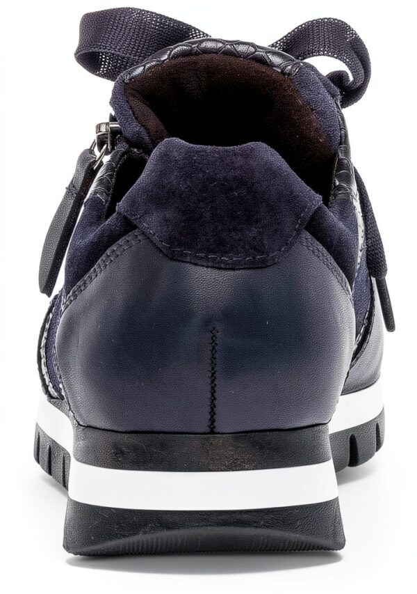 Gabor Sneaker Donna Pelle Stringate Larghezza Comoda Marine-2