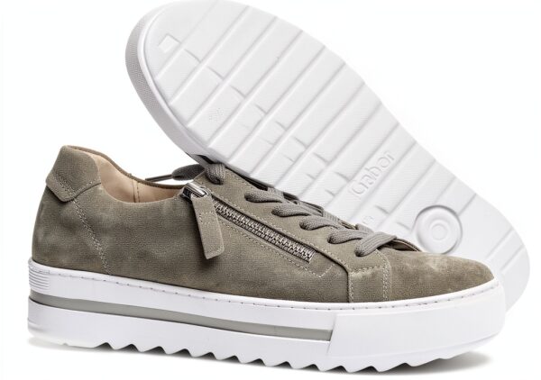 Gabor Sneaker Donna Pelle Grezza Scarpe Basse Casual Pino 42-7