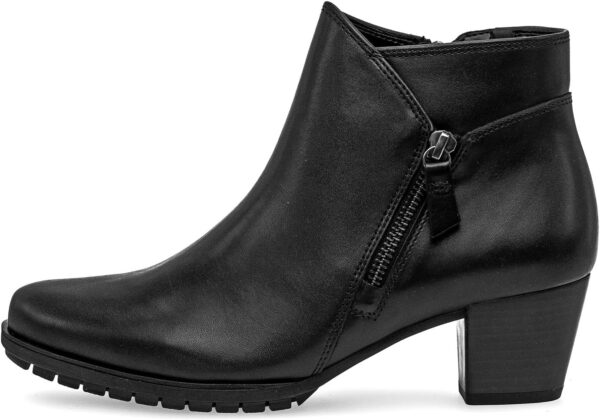 Stivaletti Chelsea Nero Vernice Larga Donna Comfort-1