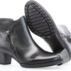 Stivaletti Chelsea Nero Vernice Larga Donna Comfort-7
