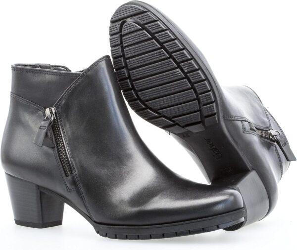 Stivaletti Chelsea Nero Vernice Larga Donna Comfort-7