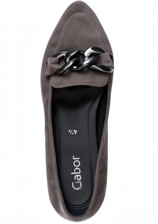 Gabor Ballerine Donna Pelle Liscia Tacco Piatto Nero Terra-5