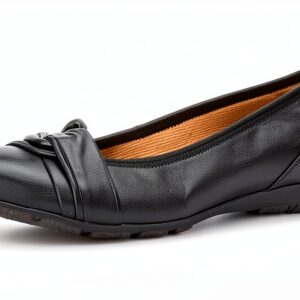 Ballerine donna pelle nero classico elegante comode-0