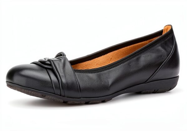Ballerine donna pelle nero classico elegante comode-0