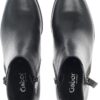 Stivaletti Chelsea Nero Vernice Larga Donna Comfort-8
