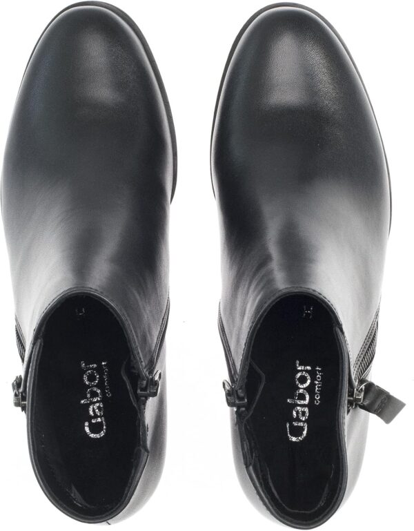 Stivaletti Chelsea Nero Vernice Larga Donna Comfort-8