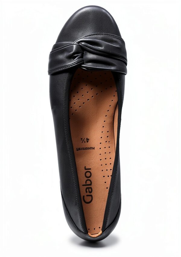 Ballerine donna pelle nero classico elegante comode-5