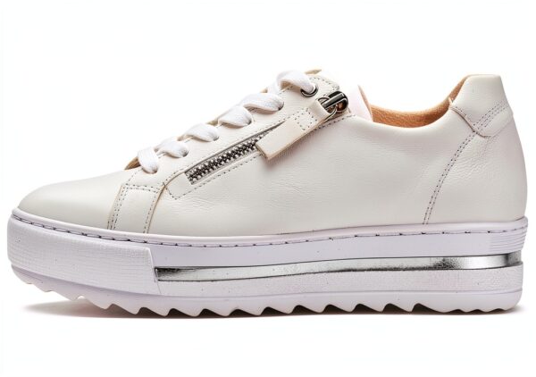 Gabor Sneaker Donna Bianco Pelle Ruvida Tacco Basso-1